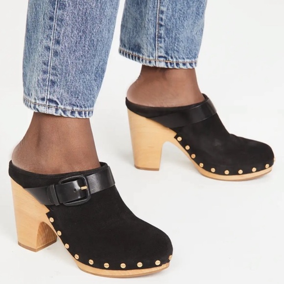 🌸VERÓNICA BEARD🌸 Womens Dacey Suede Slip On Clogs Size: 5M - Picture 2 of 15